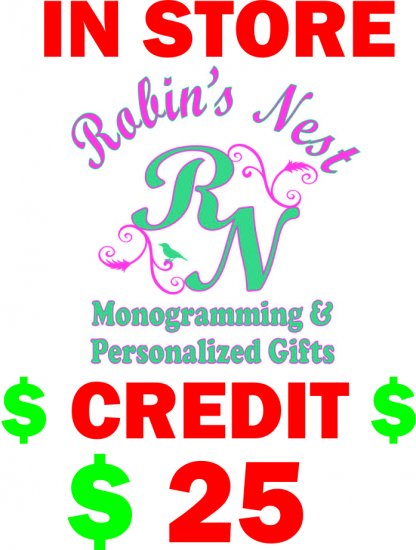 In Store Credit $25 - Click Image to Close