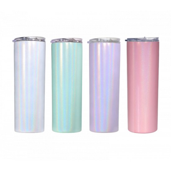 20oz Shimmer Stainless Steel Tumbler with Straw & Lid