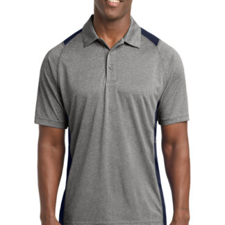 ST655 Sport-Tek Heather Colorblock Contender Polo